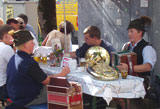 Folkmusikanter på Esplande, Bad Ischl augusti 2004.