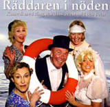 Kent Malte Malmström omgiven av (från vänster) Mia Poppe, Berit Carlberg, Inger Nilsson och Anna Bromee.