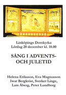 Program Sång i Advents- och Juletid Linköpings domkyrka den 20 december 2008.