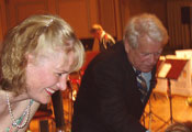 Eva Magnusson och Lars Lönndahl möter publiken på Musikaliska Akademien, Nybrokajen 11 den 20 maj 2007. Foto: Else-Marie Teste.