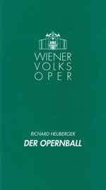 Titelsida, programbok Der Opernball, Volksoper i Wien 2005.