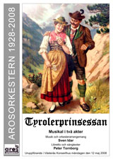 Program Tyrolerprinsessan, titelsida.