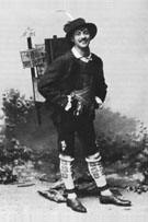 Alexander Girardi i första uppsättningen år1891 av Carl Zellers Der Vogelhändler.