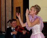 Lia Burger, sopran och Walter Erla, ledare för Salzkammergut Salonquintett.