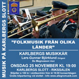 Karlbergs Musikkr 25 november 2009 - Folkmusik frn olika lnder.