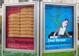 Oper Leipzig - Affischtavlor april 2010.