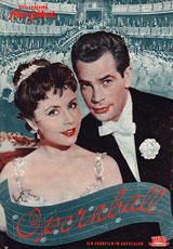 Sonja Ziemann och Adrian Hoven i 1956 rs filmversion av Richard Heubergers operett Der Opernball.