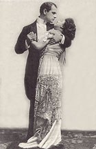 Otto Storm som Ren och Annie von Ligety som Angle i premiruppsttningen 1909 av Greven av Luxemburg p Theater an der Wien i Wien.