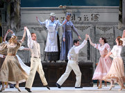 Operetten Frhjahrsparade med musik av Robert Stolz p Theatre of Musical Comedy i St Petersburg.