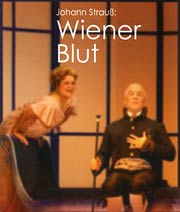 Teaterprogram, titelsida, Wiener Blut, Musiktheater Schnbrunn, Wien.